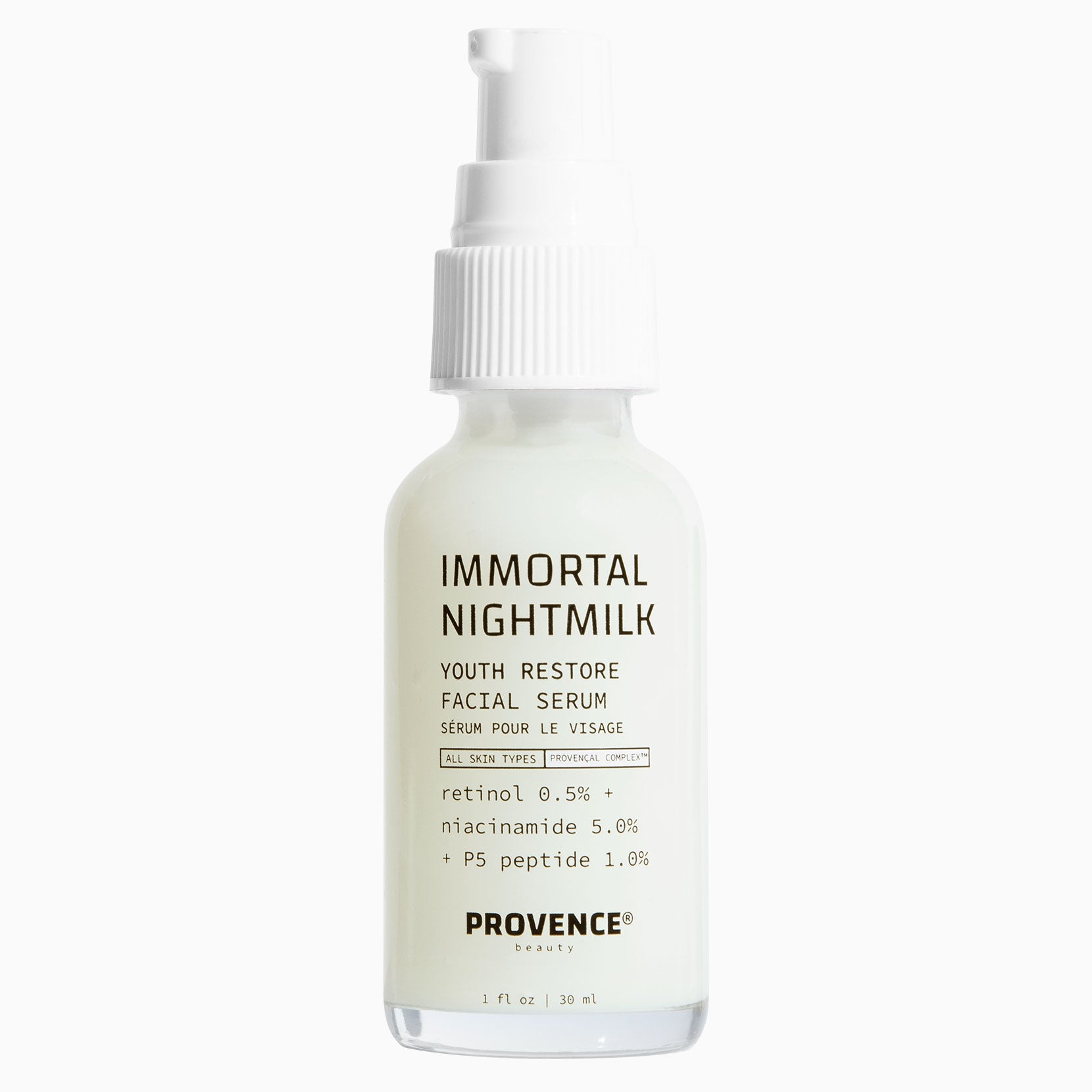 IMMORTAL NIGHTMILK Youth Restore Facial Serum – Provence Beauty